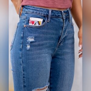 Women's Judy Blue Queen of Hearts Jeans Sz 3